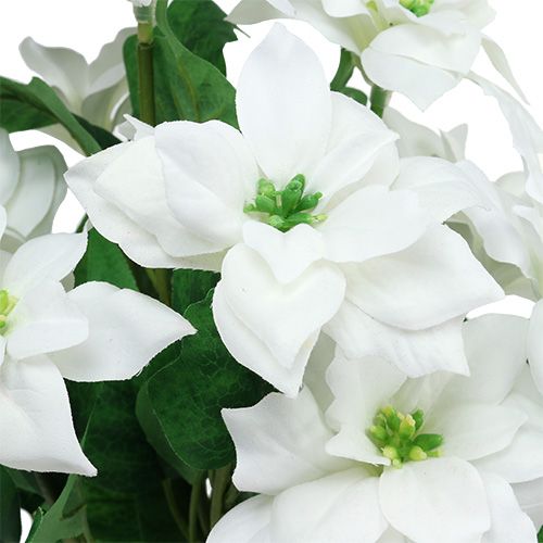 Article Bouquet de poinsettia blanc L45cm