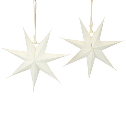 Lot De 5 étoiles De Noël En Papier à Suspendre - Diamètre 30 Cm (12"), Pliables, Motif Bois 3D - Déco Fenêtre, Avent