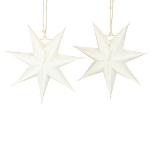 Article Fenêtre poinsettia, étoiles en papier Noël, étoile pliante Ø21cm 4pcs