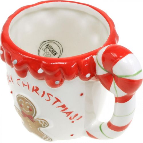 Article Tasse de Noël Joyeux Noël en céramique blanche H10,5cm