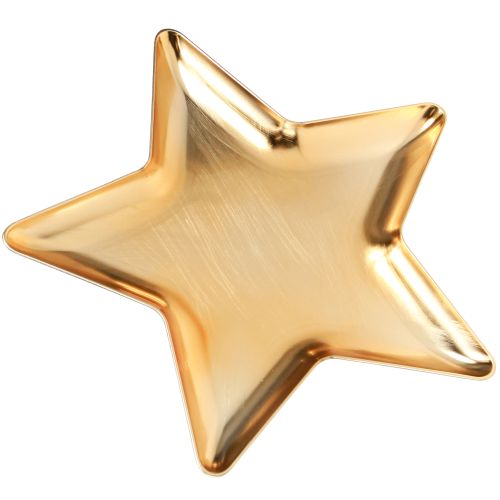 Floristik24 Assiette de Noël décoration étoile assiette plastique doré Ø31cm