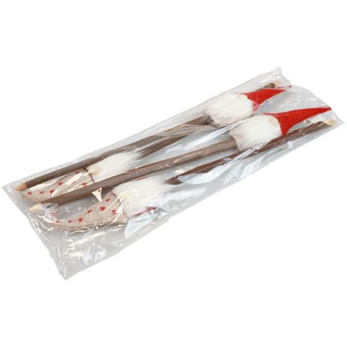 Floristik24 Nain de Noël sur piquet de jardin 48,5/50 cm 4 pcs