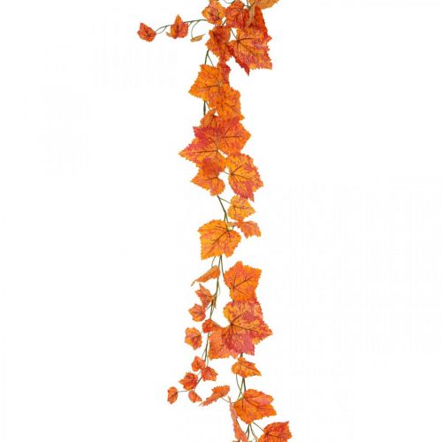 Guirlande feuilles de vigne guirlande feuilles rouge orange automne L210cm