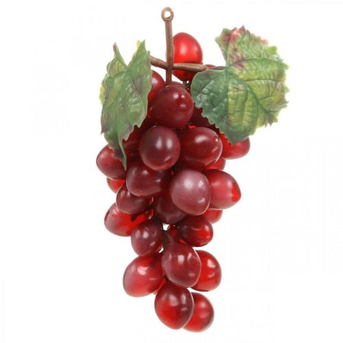 Floristik24 Raisin décoratif rouge raisins artificiels fruits décoratifs 15cm
