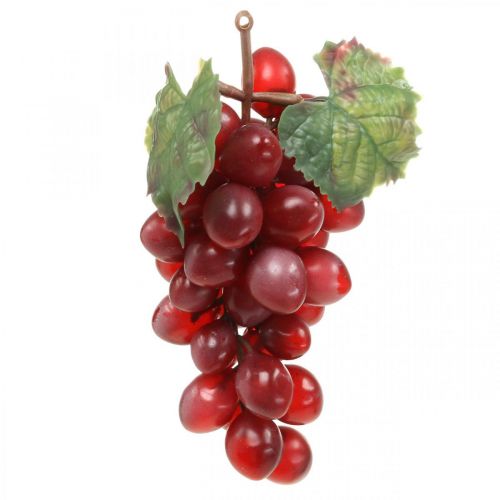 Floristik24 Déco Raisin Rouge Raisins Artificiels Déco Fruits 15cm