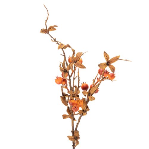 Branche artificielle de 75 cm en aubépine, décor automnal, intérieur | Floristik24.fr