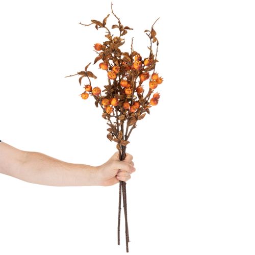 Branche artificielle de 75 cm en aubépine, décor automnal, intérieur | Floristik24.fr