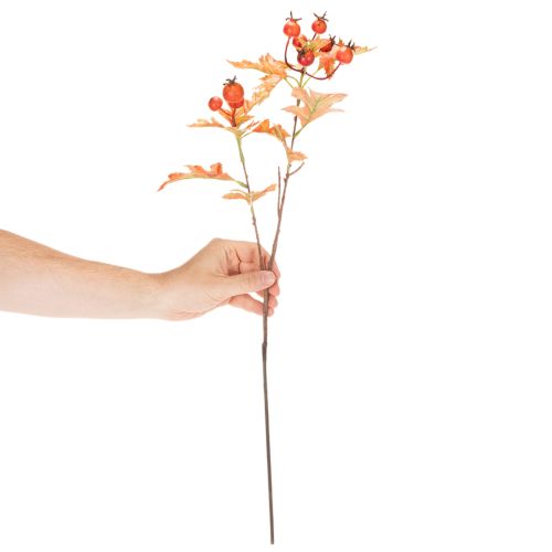 Branche artificielle d’aubépine avec feuilles et baies 62 cm | Floristik24.fr