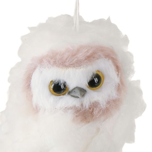 Article Décoration de hibou blanc à suspendre poussins de hibou blanc 12 cm 2 pièces
