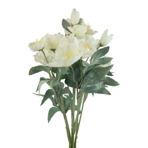 Roses de Noël blanches fleurs artificielles Noël dépolies L40cm