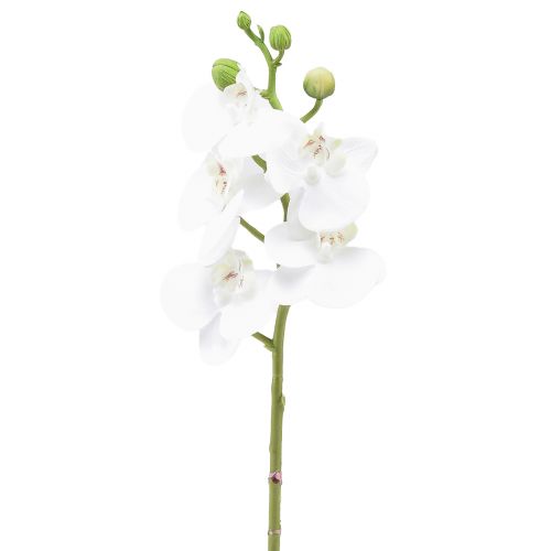 Orchidée artificielle blanche Phalaenopsis Real Touch 32cm