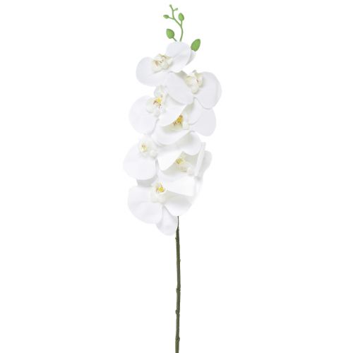 Article Orchidée Phalaenopsis artificielle blanche au toucher réaliste H83 cm