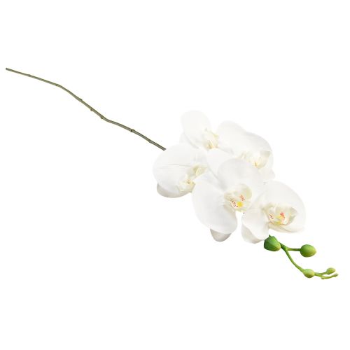Article Orchidée Phalaenopsis artificielle blanche au toucher réaliste H83 cm