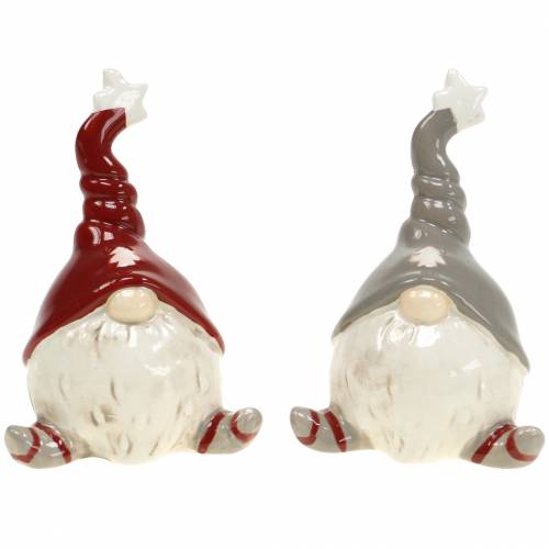 Floristik24 Décoration de Noël figurine décorative elfe en céramique 10cm 2pcs