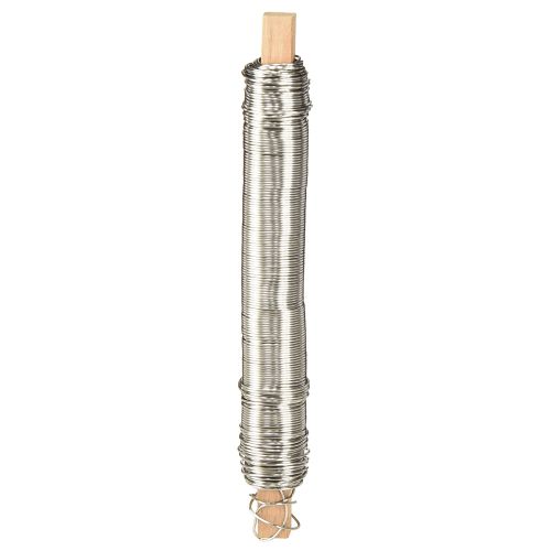 Floristik24 Fil d&#39;emballage fil artisanal fil de reliure acier inoxydable 0,65mm 100g