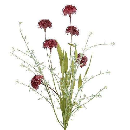 Floristik24 Fleurs des prés rouges L60cm 3pcs