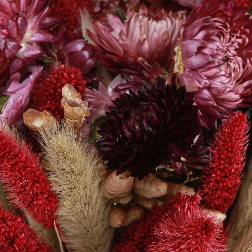 Article Bouquet de fleurs sauvages séchées rose naturel L30cm