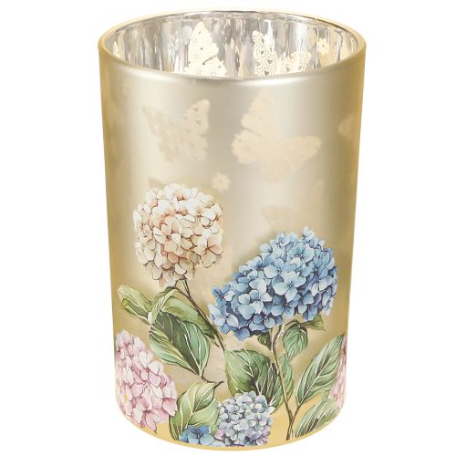 Porte-bougie chauffe-plat en verre à motif floral pour des moments de vie harmonieux, 18 cm