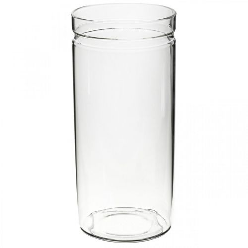 Floristik24 Vase à fleurs, cylindre en verre, vase rond en verre Ø10cm H21,5cm