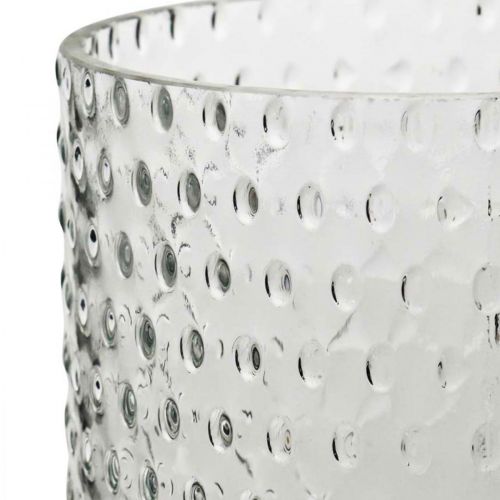 Article Vase à fleurs, vase en verre, verre à bougie, lanterne en verre Ø11,5cm H23,5cm