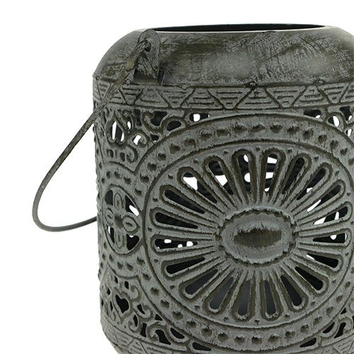 Floristik24 Vent gris clair Ø9cm H11,5cm