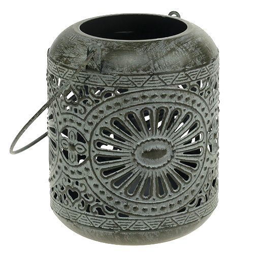 Floristik24 Vent gris clair Ø9cm H11,5cm