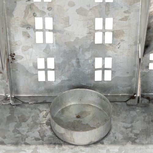 Décoration Maison en Métal avec Porte-Bougies Chauffe-Plat 68cm Argentée | Floristik24.fr