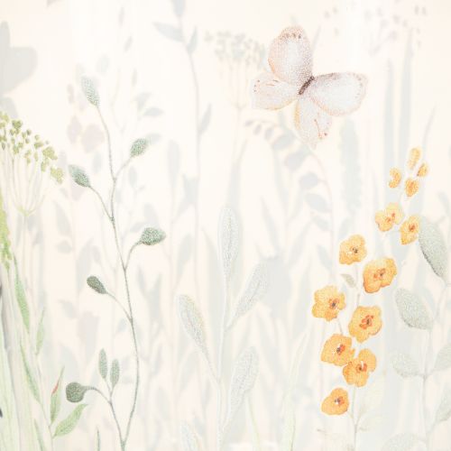 Article Lanterne décorative en verre à motif de papillons dans une prairie, pour une touche d&#39;élégance dans votre intérieur, 18 cm, lot de 2