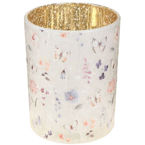 Porte-bougie chauffe-plat en verre à motif papillon pour des moments de détente, 12,5 cm, lot de 2