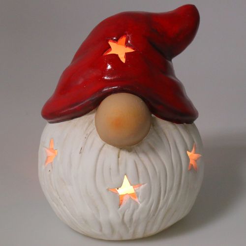 Floristik24 Lanterne Père Noël Ø15cm H19cm