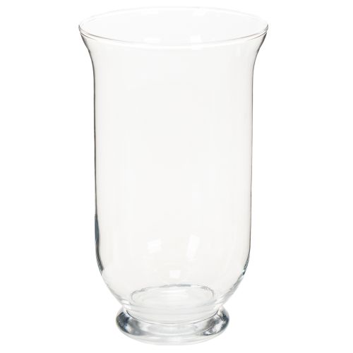 Floristik24 Bougeoir/vase en verre pour une décoration intérieure d'ambiance à l'élégance classique, 25 cm