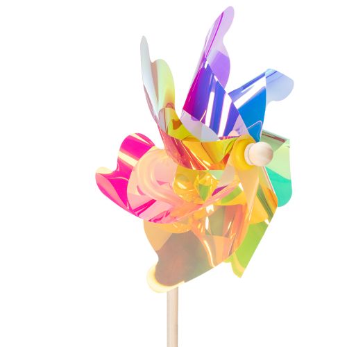 Article Balcon en forme de moulin à vent, élément décoratif coloré et attrayant pour le jardin d'été, 75 cm