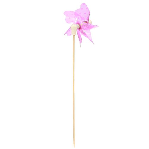 Article Moulin à vent à pois sur bâton coloré Ø8,5cm 12 pcs