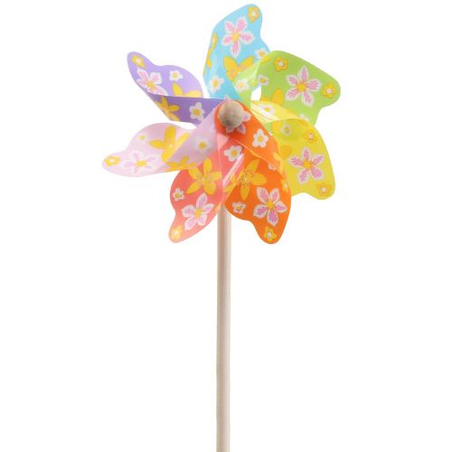 Floristik24 Pinwheel coloré Ø16cm carillon à vent moulin à vent décoration de jardin