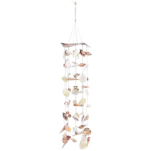 Floristik24 Carillon à vent décoration carillon coquille à suspendre H80cm