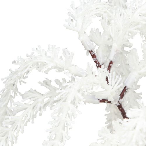 Article Branche décorative saule pleureur décoration hivernale paillettes blanches 82cm 2pcs