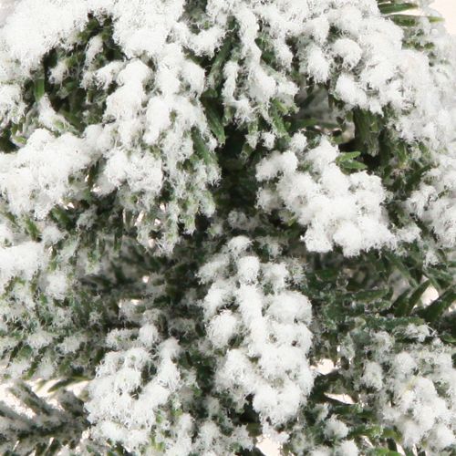 Floristik24 Décoration d&#39;hiver Sapin de Noël en vert blanc Ø7cm H14cm 4pcs