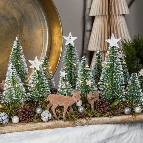 Floristik24 Décoration de forêt d'hiver décoration de table de décoration d'hiver Noël 46 × 15 cm