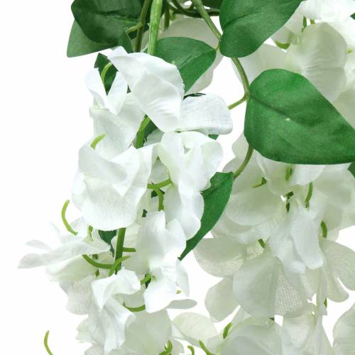 Floristik24 Guirlande Glycine Blanche 175cm 2pcs