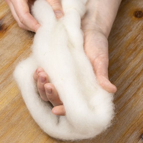 Article Cordon de laine, ruban de laine blanche, 2 m, laine décorative pour loisirs créatifs et emballages