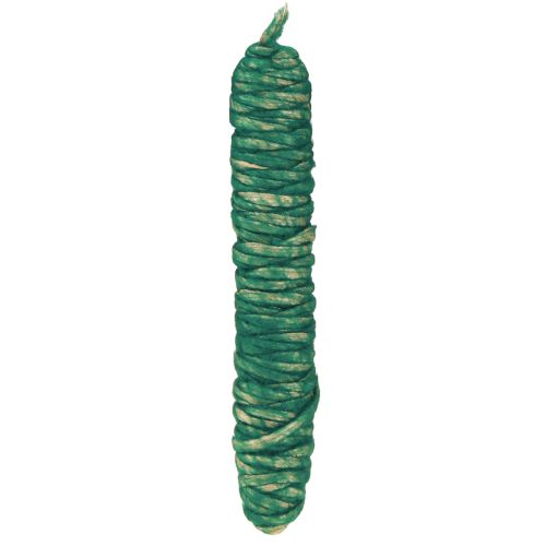 Article Cordon de laine vert vintage fil mèche laine naturelle jute 30m