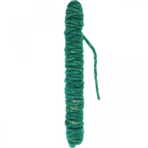 Cordon feutre cordon vintage pour artisanat vert 30m