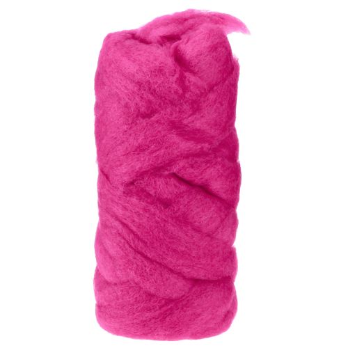 Fusée en laine 10m rose