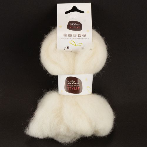 Article Ruban de laine blanche, 2 m, laine décorative pour loisirs créatifs et emballages