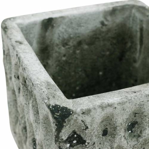 Floristik24 Pot de fleurs, récipient en céramique, décoration de table aspect antique H8cm 4pcs