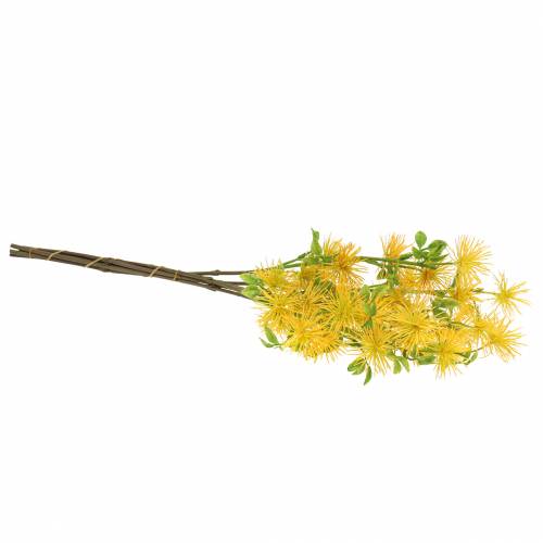 Floristik24 Xanthium fleur de soie jaune 53cm 6pcs