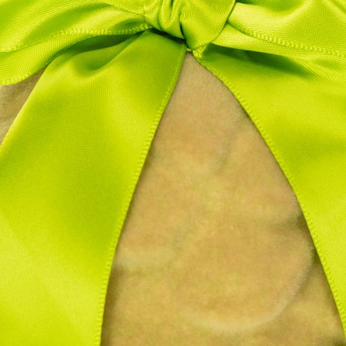 Zapfen décoratifs artificiels avec ruban et nœud 23 cm vert 3 pièces | Floristik24.fr