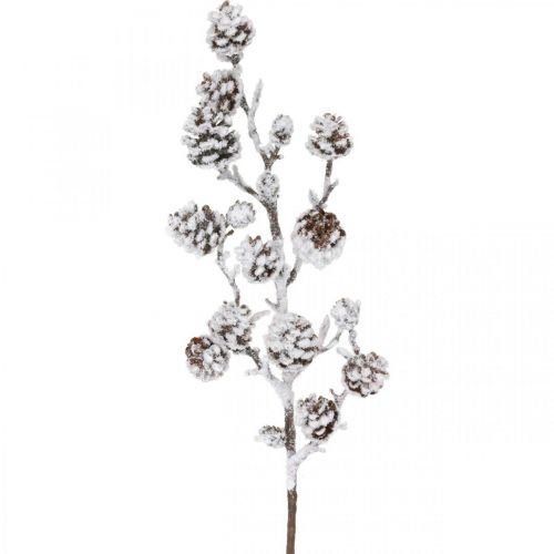 Article Branche de Noël branche décorative branche cône enneigée 72cm