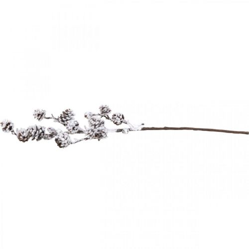 Article Branche de Noël branche décorative branche cône enneigée 72cm