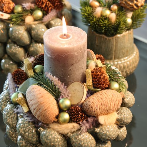 Cônes de Cèdre Naturels Décoratifs 9-10,5 cm (Lot de 3) | Floristik24.fr